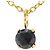 Autre Marque Collana in oro giallo 18K con diamante nero D'oro