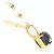 Autre Marque Collar de oro amarillo 18K con diamante negro Dorado - vista 2