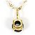 Autre Marque Collar de oro amarillo 18K con diamante negro Dorado - vista 3