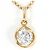 Autre Marque Collana in oro giallo 18K con zircone cubico D'oro
