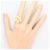 Autre Marque Bandring aus 18K Gelbgold mit Diamant Golden - Ansicht 7