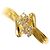 Autre Marque Anello a fascia in oro giallo 18K con diamante D'oro