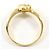 Autre Marque Anello a fascia in oro giallo 18K con diamante D'oro - vista 3