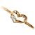 Autre Marque Anello fede in oro rosa 18K con diamante D'oro