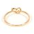 Autre Marque Anello fede in oro rosa 18K con diamante D'oro - vista 3