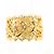Autre Marque Anello a fascia in oro giallo 18K con diamante D'oro