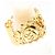 Autre Marque Anello a fascia in oro giallo 18K con diamante D'oro - vista 3