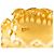 Autre Marque Anello a fascia in oro giallo 18K con diamante D'oro - vista 5