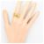 Autre Marque Anello a fascia in oro giallo 18K con diamante D'oro - vista 6