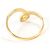 Autre Marque Anello a fascia in oro giallo 18K con diamante D'oro - vista 3