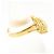 Autre Marque Anello a fascia in oro giallo 18K con diamante da 1.00ct D'oro - vista 3