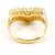 Autre Marque Anello a fascia in oro giallo 18K con diamante da 1.00ct D'oro - vista 4