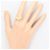 Autre Marque Anello a fascia in oro giallo 18K con diamante da 1.00ct D'oro - vista 6