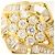 Autre Marque Anello a fascia in oro giallo 18K con diamante D'oro - vista 2