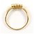 Autre Marque Anello a fascia in oro giallo 18K con zirconia cubica D'oro - vista 2