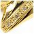 Autre Marque Ehering aus 18K Gelbgold mit Diamant Golden - Ansicht 2