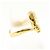 Autre Marque Ehering aus 18K Gelbgold mit Diamant Golden - Ansicht 3