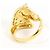 Autre Marque Ehering aus 18K Gelbgold mit Diamant Golden - Ansicht 4