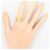 Autre Marque Ehering aus 18K Gelbgold mit Diamant Golden - Ansicht 7