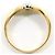 Autre Marque Anello fede in oro giallo 18K e platino con diamante D'oro - vista 2