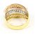 Autre Marque Anello fede elegante in oro 18K e platino con diamante D'oro - vista 4