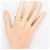 Autre Marque Ehering aus PT850 Platin und 18K Gelbgold Golden - Ansicht 6