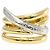Autre Marque Diamant-Ehering aus Platin und Gelbgold Golden