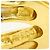 Autre Marque Diamant-Ehering aus Platin und Gelbgold Golden - Ansicht 5