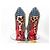 Lady Peep Décolleté Christian Louboutin in camoscio blu con borchie dorate e stampa leopardata Marrone Gold hardware - vista 6