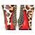 Lady Peep Décolleté Christian Louboutin in camoscio blu con borchie dorate e stampa leopardata Marrone Gold hardware - vista 7