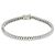 Autre Marque Charm-Armband aus Platin und Weißgold mit Diamant Golden