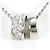 Autre Marque Platinhalskette mit Diamantanhänger - Ansicht 3