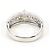 Autre Marque PT900 Platin-Ehering mit Diamant - Ansicht 4