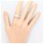 Autre Marque PT900 Platin-Ehering mit Diamant - Ansicht 7