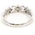 Autre Marque Platin-Ehering mit Diamant - Ansicht 3