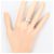 Autre Marque PT900 Platin-Ehering mit Diamant - Ansicht 7