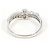 Autre Marque PT900 Platin-Ehering mit Diamant - Ansicht 4