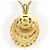 Autre Marque 18K Gelbgold-Halskette mit Diamant Golden - Ansicht 3