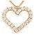 Autre Marque Collar de oro rosa de 18K con diamante Dorado