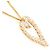 Autre Marque Collar de oro rosa de 18K con diamante Dorado - vista 2