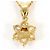 Autre Marque Collar de oro amarillo 18K con diamantes Dorado - vista 3