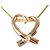 Autre Marque 18K Pink Gold Diamond Necklace Golden