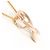 Autre Marque 18K Pink Gold Diamond Necklace Golden - view 2