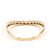 Autre Marque Ehering aus 18K Roségold mit Diamant Golden - Ansicht 3