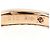 Autre Marque Bague alliance en or rose 18K avec diamant Doré - vue 4