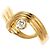 Autre Marque Anello a fascia in oro giallo 18K con diamante D'oro