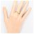 Autre Marque Anello a fascia in oro giallo 18K con diamante D'oro - vista 6