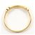 Autre Marque Anello a fascia in oro giallo 18K con diamante D'oro - vista 2