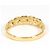 Autre Marque Anello a fascia in oro giallo 18K con diamante brown Marrone D'oro - vista 3