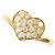 Autre Marque 18K Yellow Gold Diamond Band Ring Golden
